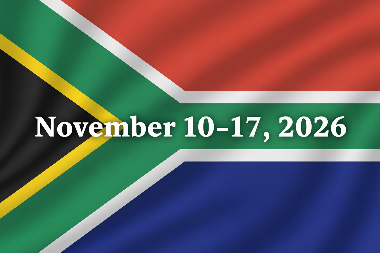 South Africa Trip Image with Updated Date