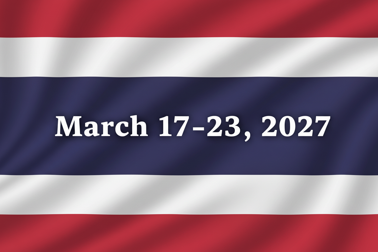 Thailand Flag - March 17-23, 2027